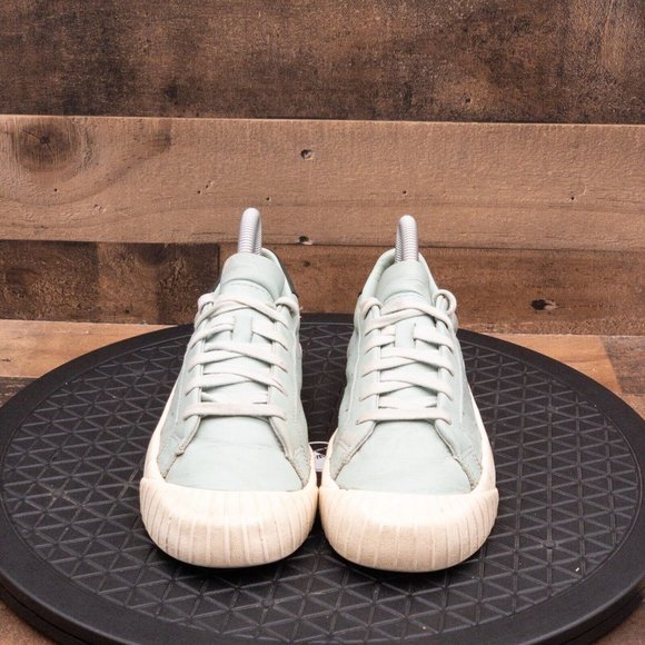 Adidas Retro Sneaker Mint Green/ Blue Size 6 - Picture 2 of 9